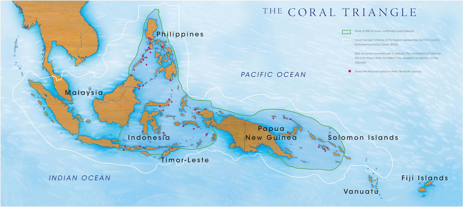 Coral reef map